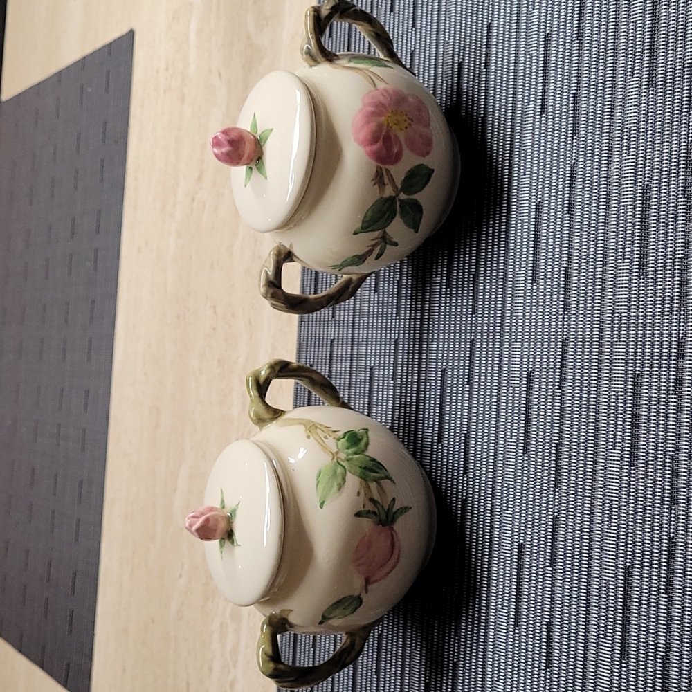 Franciscan Desert Rose Vintage Covered Sugar Bowl Dish